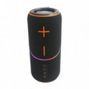 Altavoz Bluetooth Coolsound Rainbow Beat Negro 20W con Luces RGB