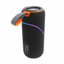 Altavoz Bluetooth Coolsound Rainbow Beat Negro 20W con Luces RGB