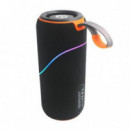 Altavoz Bluetooth Coolsound Rainbow Beat Negro 20W con Luces RGB