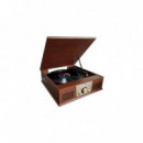 Tocadiscos Retro SUNSTECH PXR32 con Bluetooth, Radio Fm y Conversor MP3