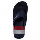 TOMMY HILFIGER - MASSAGE HILFIGER BEACH SANDAL - DW5 - F|FM0FM05462/DW5