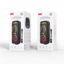 Altavoz Karaoke XO F70 de 40W con Micrófono Inalámbrico y Luces RGB