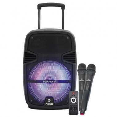 Altavoz Autoamplificado Coolsound A350 de 12'' con Bluetooth, 2 Micr&oacute;fonos y 50W RMS