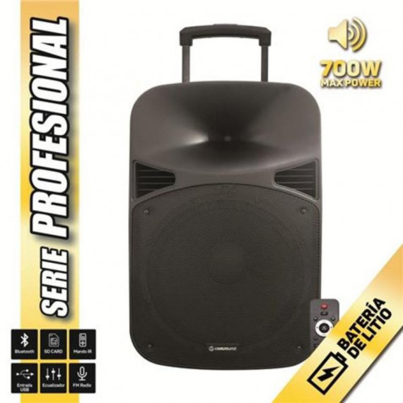 Altavoz Autoamplificado Coolsound Serie Pro 15'' 120W RMS / 700W PMPO con Batería