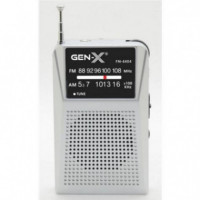 Radio Portátil Analógica AM/FM Gen-X FM-4404 Gris