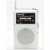 Radio Portátil AM/FM Analógica Gris Gen-X FM-4403