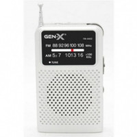 Radio Portátil Analógica AM/FM Gen-X FM-4402 Gris