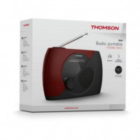 Radio Fm Portátil THOMSON RT353 Granate/negro