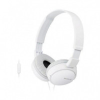 Auricular de Diadema con Micrófono Sony MDR-ZX110AP Blanco