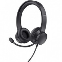 Auriculares con Micrófono USB HS-201 Trust