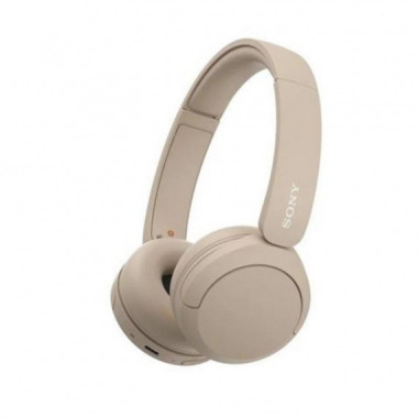 Auriculares Inal&aacute;mbricos Bluetooth Sony WH-CH520 Beige