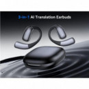 Auriculares TWS con Traducción Simultánea XO G37 Negro Bluetooth 5.4