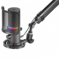 Micrófono MARS GAMING Mmic-xt Negro Gaming USB con Brazo Regulable y Rgb