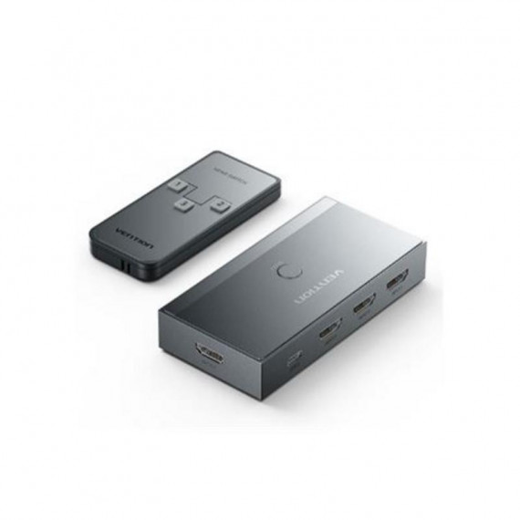 Switch HDMI 2.1 VENTION 3 Entradas 1 Salida 8K con Mando a Distancia Gris