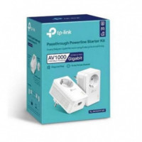 Adaptador Powerline TP-LINK TL-PA7017P Kit AV1000 1000MBPS con Enchufe Integrado