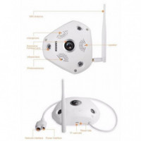 Cámara de Seguridad Ip Panorámica 360º 5MP Wi-fi CAMVIEW