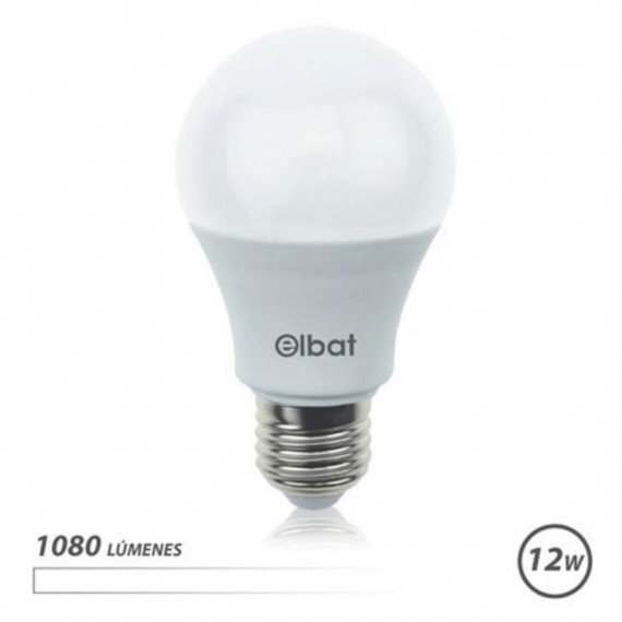 Bombilla LED Elbat A60 12W 1080LM E27 Luz Blanca Natural