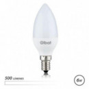 Bombilla LED Elbat C37, 6W, 500 Lúmenes, E14, Luz Blanca