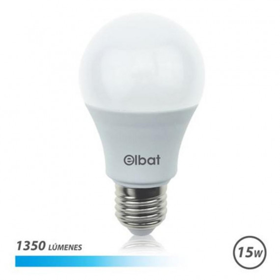 Bombilla LED Elbat A60 15W 1350LM E27 Luz Fría 6500K