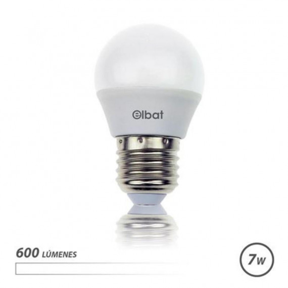 Bombilla LED Elbat G45 7W 600LM E27 Luz Blanca