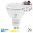 Bombilla LED Elbat GU10 9W 810 Lúmenes con Luz Calida/Blanca/Fría Seleccionable