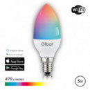 Bombilla LED Inteligente Wi-Fi Elbat Vela C37 E14 5W 470LM RGB