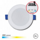 Downlight LED Circular Elbat con Selector de 3 Temperaturas, 6W 480LM