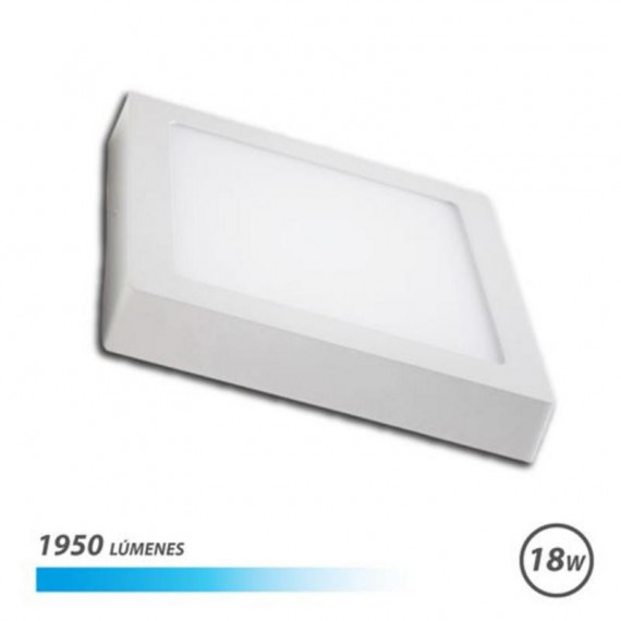 Downlight LED Cuadrado de Superficie Elbat 18W 1950LM Luz Fría