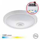 Aplique de Superficie LED con Sensor Elbat 15W 1500lm Luz CCT