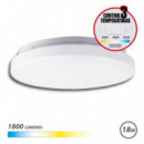 Aplique LED de Techo Redondo Elbat 18W, 1800LM, Selector 3 Temperaturas