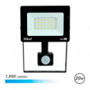 Foco LED Elbat Serie Slim 20W con Sensor de Movimiento (1900LM, 6500K)