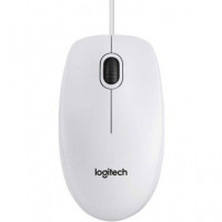 LOGITECH Raton Optico Usb B100 Blanco