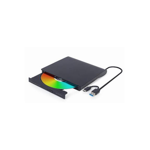 GEMBIRD Lector CD/DVD Externo Usb DVD-USB-03 Negro