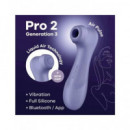 SATISFYER Pro 2 GEN3  Lila Air Pulse Impermeable IPX7,MODO SILENCIO,11 Programas,recargable
