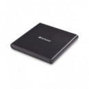 VERBATIM Grabadora Externa CD 24X/DVD 8X Usb 2.0 Slimline Negra 98938