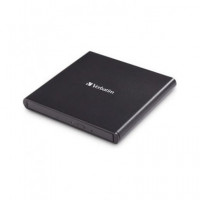 VERBATIM Grabadora Externa CD 24X/DVD 8X Usb 2.0 Slimline Negra 98938