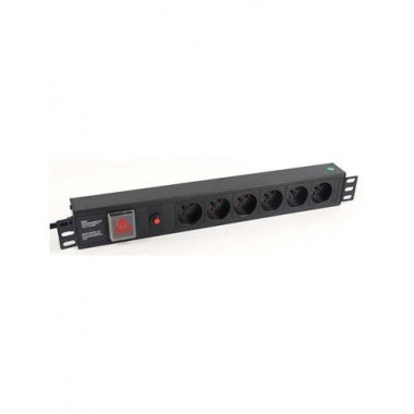 CROMAD Regleta Alminio PDU 6 Enchufes CR1015