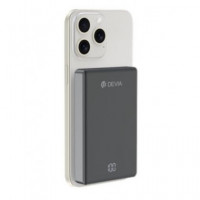 DEVIA Bateria Externa 10000mah Magnetica 15W Con Tipo C Gris