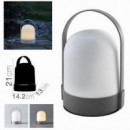 Lámpara LED Portátil de Camping Plata (21x14.2x13 cm)