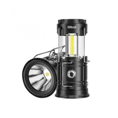 Linterna LED de Camping Elbat 2 en 1 con Gancho, 280 L&uacute;menes