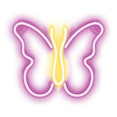 L&aacute;mpara Decorativa Ne&oacute;n LED Mariposa Forever USB