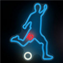 Lámpara Decorativa Neón LED Footballer Forever con USB y Dimmer