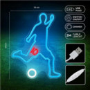 Lámpara Decorativa Neón LED Footballer Forever con USB y Dimmer