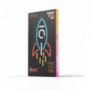 Lámpara Decorativa Neón LED Forever Rocket con USB y Dimmer