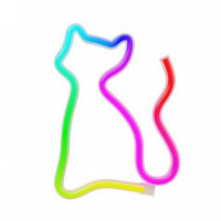 Lámpara Decorativa Led Neón de Gato Multicolor FOREVER