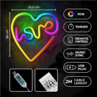 Lámpara Decorativa Neón Led FOREVER 'love In Heart'