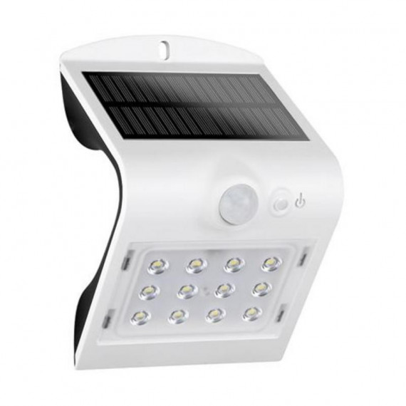 Aplique LED Solar Elbat 1.5W 220LM con Doble Iluminación y Sensor de Movimiento
