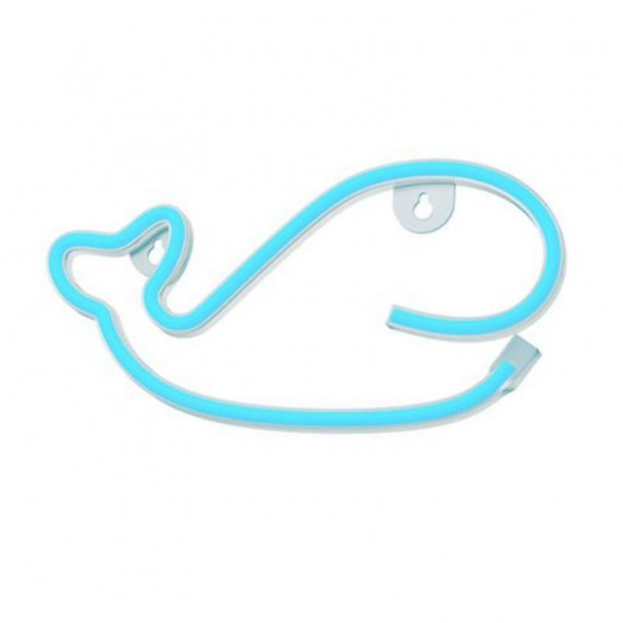 Lámpara Decorativa Neón LED Forever Whale Blue USB/Pilas