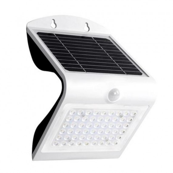 Aplique LED Solar Elbat 4W 500 Lúmenes con Doble Iluminación Blanco