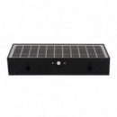 Aplique LED Solar Moderno Elbat 6W 900LM Negro con Sensor de Movimiento